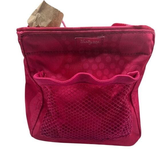 Thirty One Other - Thirty-One Hot Pink Polka Dot Tote Bag Unisex with Mesh Pocket